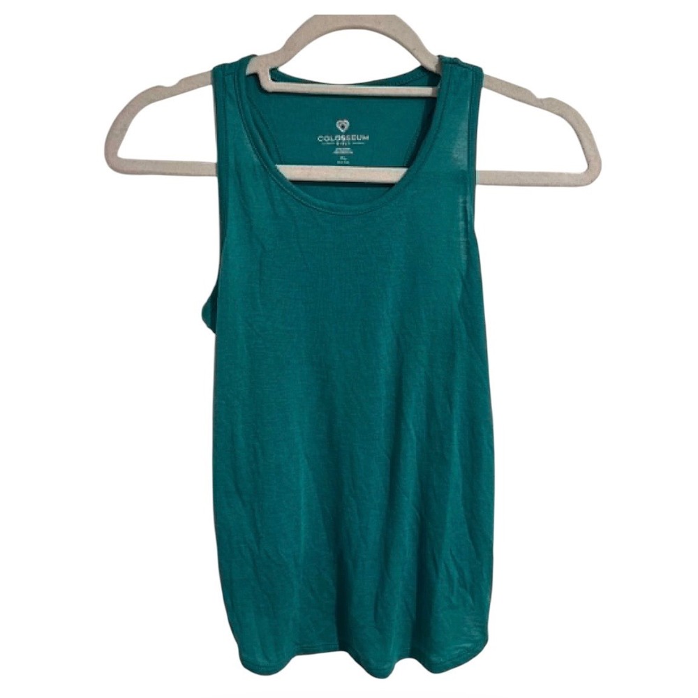 Colosseum Girls Teal Green Racerback Tank Top XL 14-16 RSMTT50187 NEW